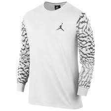 Black And White Jordan Shirt New Style Jordan Cloud Ele Long Sleeve T Shirt White Dark Grey Long Sleeve Tshirt Men Long Sleeve Long Sleeve Tshirt