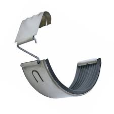 A half round gutter profile offers classic lines and good water capacity and the superior strength of 0.55bmt (base metal thickness) zincalume or colorbond, galvanised, stainless steel 304 or 316, copper. Zambelli 5 Gutter Connectors For Zinc Half Round Gutter Systems Rapidmaterials