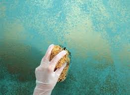 Maybe you would like to learn more about one of these? Turquoise Gold Sponging Decorative Painting Techniques Wall Painting Techniques Diy Wall Painting