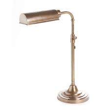 Satin brass has a smooth matte finish that is subtle yet bold. Brooklyn Adjustable Desk Lamp Antique Brass Elpim50591ab