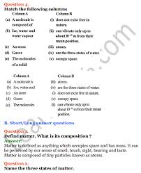 We are providing icse class 6 syllabus for maths, physics, chemistry, biology, english & social science. Selina Concise Physics Class 6 Icse Solutions Chapter 1 Matter