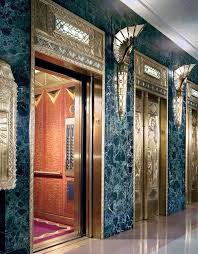 Art Deco Architecture Chicago Lobby Elevators One North Lasalle Lasalle Street Loop Designed By Goe Art Deco Hotel Art Deco Interior Art Deco Buildings