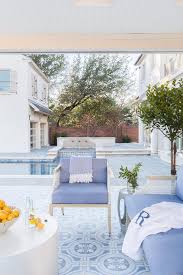 Which brand has the largest assortment of blue tile at the home depot? Alyssa Rosenheck Covered Patio With Blue Mosaic Floor Tiles Transitional Deck Patio