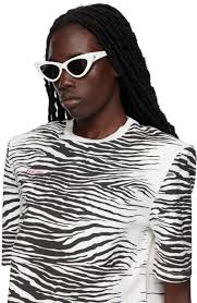 The Attico White Linda Farrow Edition Dora Sunglasses The Attico