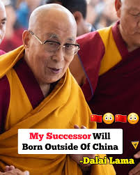 The Dalai Lama has announced that his successor will be born outside of  China, a statement made in his new book, *Voice for the Voiceless*, which  was released