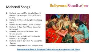 Only 1 song per film will be here to expand the options in no particular order. Bollywood Songs For Wedding