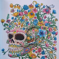The perfect stocking stuffer gift for anyone who loves a coloring book challenge! Imagimorphia Skull Coloring