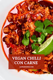 Simple Vegan Chilli Con Carne Recipe Recipe Con Carne Recipe Chilli Con Carne Recipe Vegan Chilli Con Carne