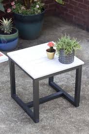 Diy Outdoor Side Table Pottery Barn Knockoff Diy Patio Table Backyard Furniture Garden Side Table