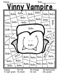 On this page you will find halloween math worksheets on a variety of topics including halloween multiplication division addition and subtraction. Halloween Multiplication Color By Number Halloween Multiplication Multiplication Preschool Writing