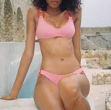 Buy Cheap Swimming Suits Online Pink Two Piece Bathing Suits Beach Bikini Moderate High Rise Swimsuit Bottom G Swimwear Trends Boho Swim Suits Cheap Swimsuits