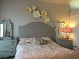 Paper Flowers Above Bed Above Bed Bed Home Decor