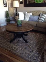 Learn how to create a stylish new coffee table using any old wood pallet and some paint! Kitchen Table Now Coffee Table Coffee Table Makeover Kitchen Table Oak Coffee Table Redo