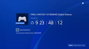 That's 48 hours before release, the same as playstation preloads work for essentially any other game. Final Fantasy Vii Remake Pre Load Moved Up Will Download Earlier Now