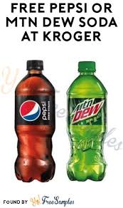 Free Pepsi Or Mtn Dew Soda At Kroger Account Digital Coupon Required Yo Free Samples In 2020 Digital Coupons Kroger Pepsi