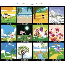 ﻿ gambar mewarnai orang dan pemandangan ; Canvas Set Painting Coloring By Number Mewarnai Pemandangan Terbaru Agustus 2021 Harga Murah Kualitas Terjamin Blibli