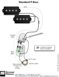 This prevents tone 'muddiness' at low volumes by allowing high frequencies to pass along a separate. Music Instrument Precision Bass Wiring Kit