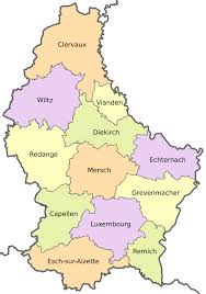 +352 42 82 82 1 f. Luxembourg Administrative Map Populationdata Net