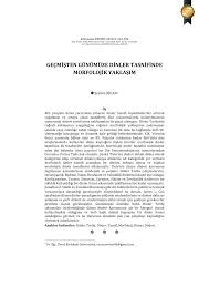 Pdf Gecmisten Gunumuze Dinler Tasnifinde Morfolojik Yaklasim