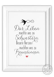 Zum Motiv Deine Schwester Ist Deine Beste Freundin Und Total Wichtig Fur Dich Geschenk Beste Freundin Zitate Zum Thema Geburtstag Kleine Schwester Geschenke