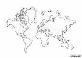 Europe map and satellite image. World Map Outline Graphic Freehand Drawing On White Background Vector Of Asia Europe North South America Australia And Africa Buy This Stock Vector And Explore Similar Vectors At Adobe Stock