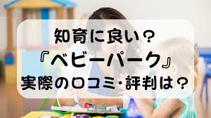 知育にベビーパークってどうなの？実際の口コミ・評判は？