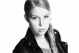 Download Face Black & White Braid Woman Model HD Wallpaper by John Bouma