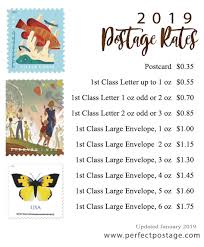 2019 Postage Rates Perfect Postage Usps Postage Stamps
