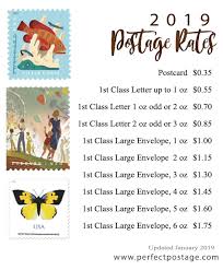 2019 postage rates perfect postage usps postage stamps