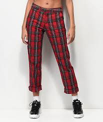 Empyre Caelie Red Plaid Pants