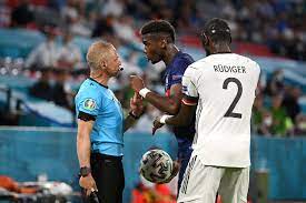 Антонио рюдигер и поль погба. Pogba Zastupilsya Za Ryudigera Kotoryj Ukusil Ego Vo Vremya Matcha Franciya Germaniya Chempionat