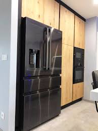 Maybe you would like to learn more about one of these? Cuisine Noir Et Bois Avec Ilot Central Dekton Blanc