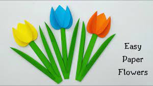 Maybe you would like to learn more about one of these? How To Make Easy Paper Flowers For Kids Nursery Craft Ideas Paper Craft Easy Kids Crafts Youtube