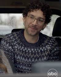 WornOnTV: Edward's blue fair isle sweater