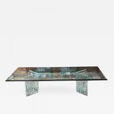 Lucite console tables 70s lucites waterfall consoles table. Beautiful Lucite Italian Coffee Table Base With Thick Glass Top