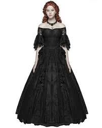 Punk Rave Gothic Wedding Dress Long Red Black Velvet Steampunk Vtg Victorian Gothic Victorian Dresses Black Victorian Dress Gothic Fashion Victorian