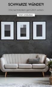 schwarz als wandfarbe fur flur kuche ess wohnzimmer kleine zimmer einrichten dekor haus deko