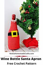 5 out of 5 stars. Wine Bottle Santa Apron Free Crochet Pattern Nicki S Homemade Crafts
