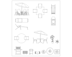 Tables, chairs, armchairs, beds, desks etc. Outdoor Furniture Cad Blocks Cad Files Dwg Files Plans And Details