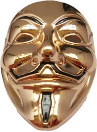 Anonymous hacker mask v halloween face mask for vendetta guy fancy dress props. Download Guy Fawkes Anonymous Gold Necklace Gold Guy Fawkes Mask Png Full Size Png Image Pngkit