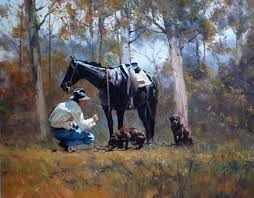 Robert Hagan 1947 Western Painting Western Paintings Western Art Australian Painting