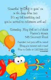 Birthday Invitation Message For Kids Fun Fish Party Invitation Kidsbirthdayinvitation Balloons Partyfish Papersop Pool Party Invitations Birthday Party Invitation Wording Swim Birthday Parties