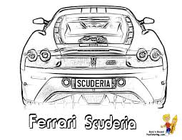 Race car coloring pages are an excellent way to introduce them to world of cars and racing through an educative learning experience. Heart Pounding Ferrari Coloring Ferrari Cars Free Boys Race Cars