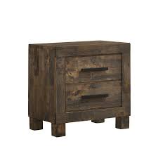 The evolur universal nightstand is a stylish and functional addition to any bedroom. Woodmont 2 Drawer Nightstand Rustic Golden Brown Accuweather Shop