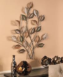 Metal Tree Wall Sculpture Leaf Wall Art Home Decor Gold Silver Leaves Metal Wall Art Decor Metal Tree Wall Art Leaf Wall Art