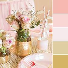 Colors that go well with rose gold. Pink Gold Color Palette And Inspirations Designerblogs Com