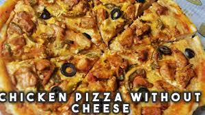 Chicken Pizza Without Cheese Easy Recipe Tasty Recipe Homemade Pizza Pizza Recipe Youtube Homemade Pizza Homemade Recipes Pizza Recipes