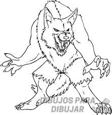 Hombre Lobo Para Colorear