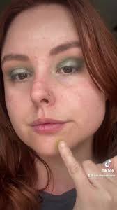 Color correction without having to buy a color corrector! #makeup #mua #fyp  #foryou #pride #🌈 #colorcorrection #motd #lotd #redhead #toofaced  #smokeyeye #acne