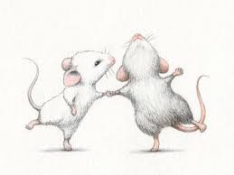 Qui Aimait Danser Mouse Illustration Animal Drawings Mouse Drawing